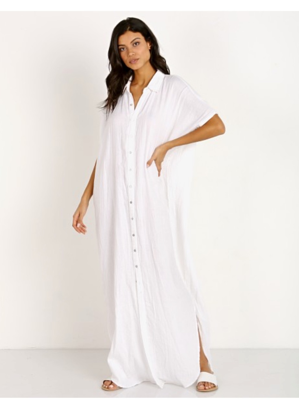 Acacia Oahu Maxi Dress White